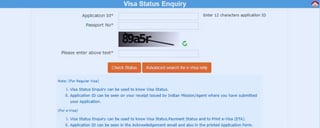 India Visa Status