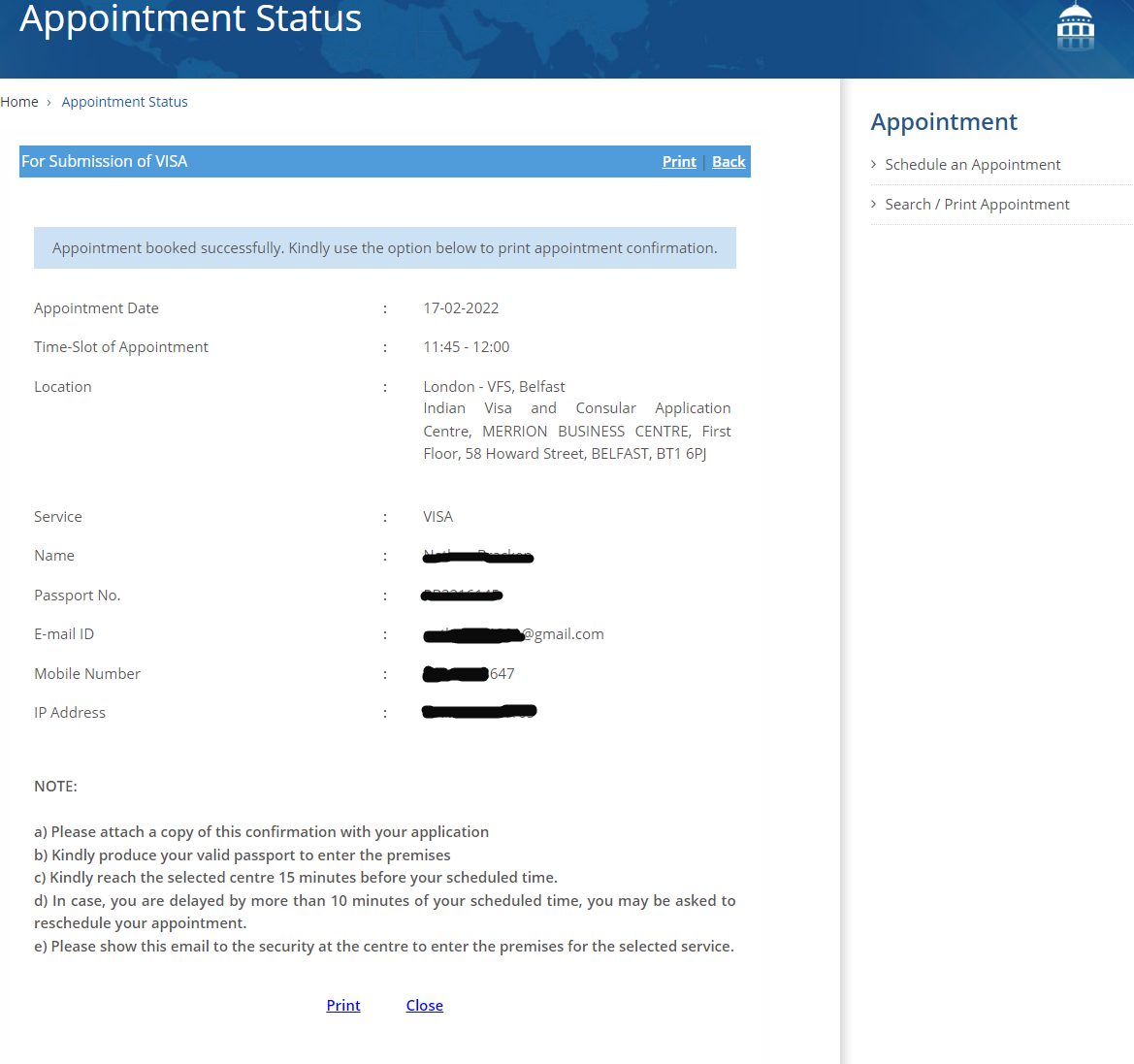 Appointment-Status